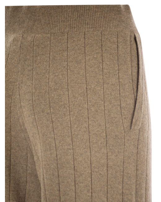 Max Mara Natural Jardin Cashmere Yarn Trousers