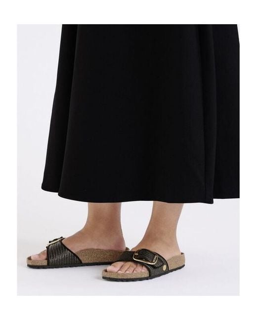 Birkenstock Brown Madrid Big Buckle Sandals