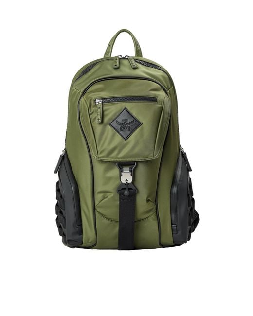 MCM Green Aren Backpacks for men