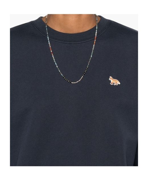 Maison Kitsuné Blue Maison Kitsuné Baby Fox Comfort Sweatshirt