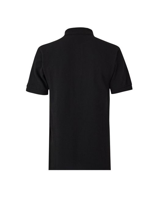 KENZO Black Solid Short-Sleeve Polo Shirt for men