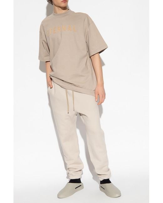 Fear Of God Natural Drawstring Straight Leg Trousers for men