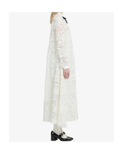 N°21 White Lace-Bow Maxi Dress