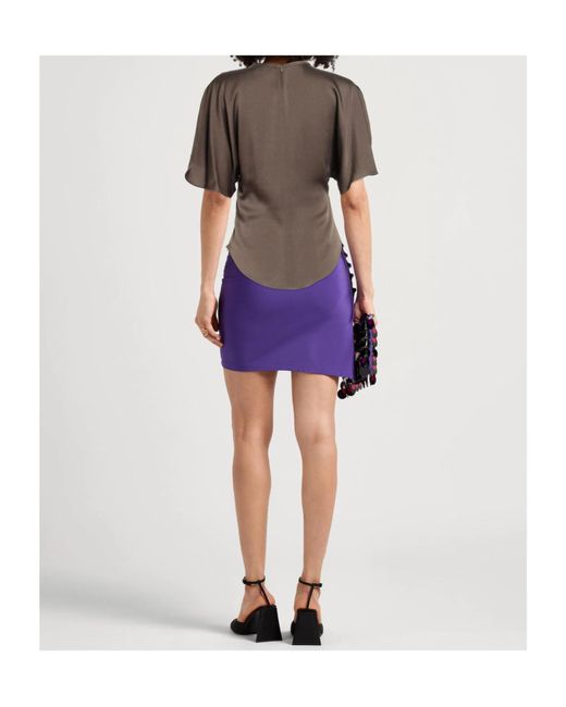Isabel Marant Brown Short Sleeve Crew Neck Top