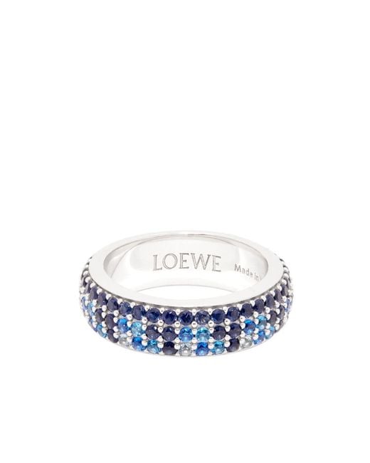 Loewe White Thin Pavé Ring