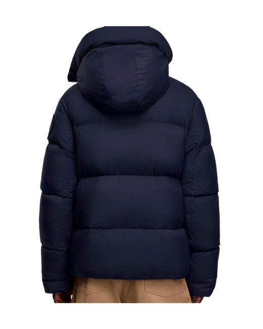 Canada Goose Blue Apos;S Crofton Matte Nylon Hooded Puffer Jacket for men