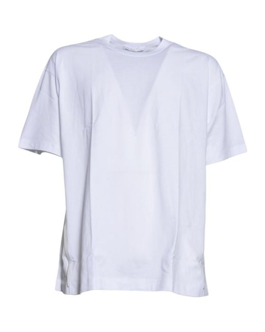 Comme des Garçons White Crew Neck Short-Sleeved T-Shirt for men