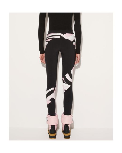 Emilio Pucci Black Iride-Print Trousers