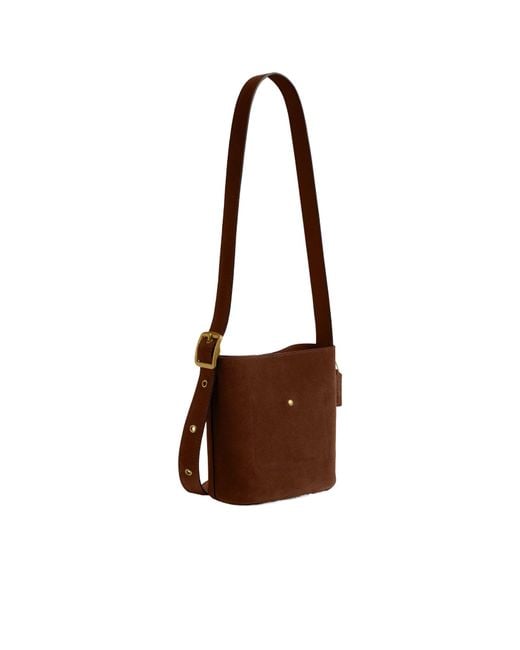 COACH Brown Bleecker Bucket Bag 21