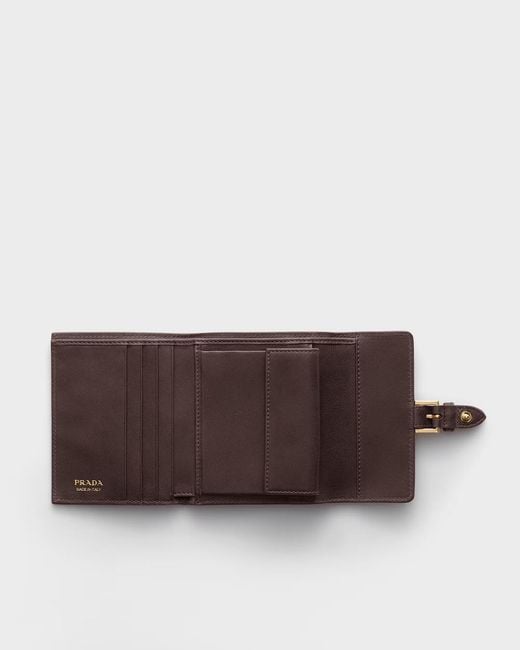 Prada Brown Small Nappa Leather Wallet
