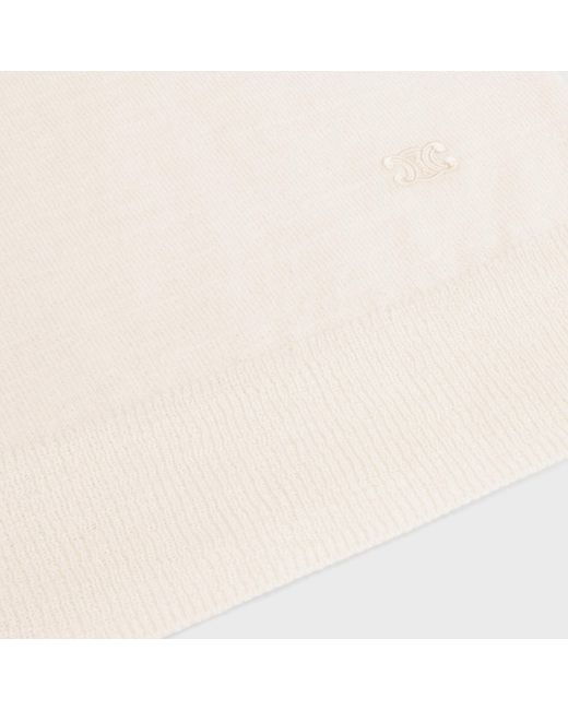 Céline White Turtleneck Sweater