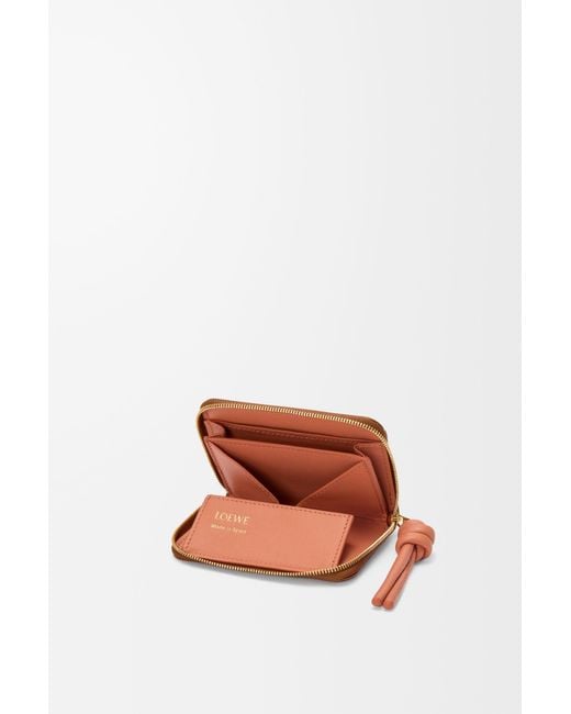 Loewe Brown Zipped Coin Purse
