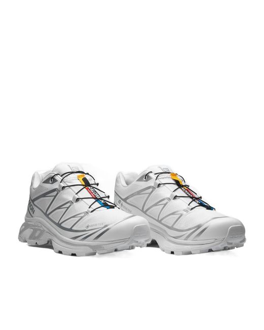 Salomon Lab Gray Salomon Xt-6 Logo Printed Sneakers for men