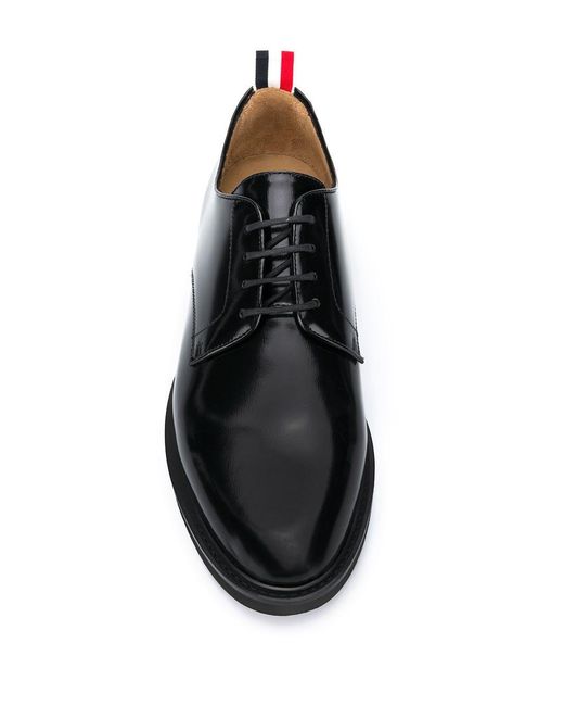 Thom Browne Black Uniform Derby Shoes for men