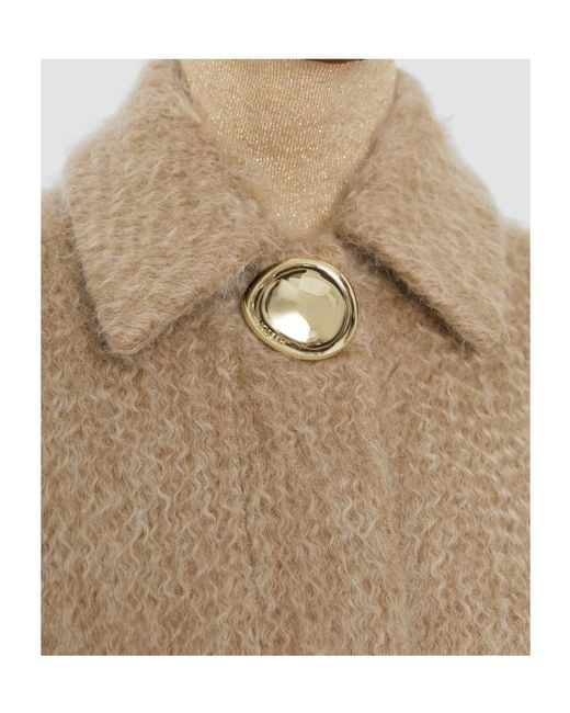 Joseph Natural Alger Water Weave Wool Coat