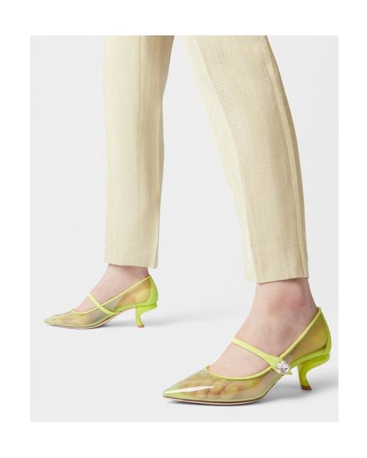 Roger Vivier Green Virgule Babies Pumps