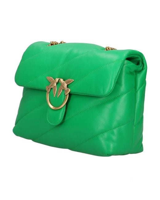 Pinko Green Chain Shoulder Bag