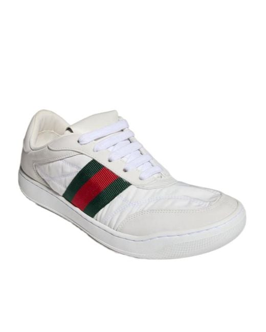Gucci White Screener Sneaker