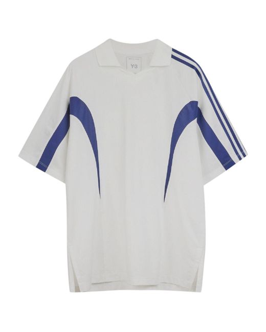 Y-3 Blue Cut Line T-Shirt for men