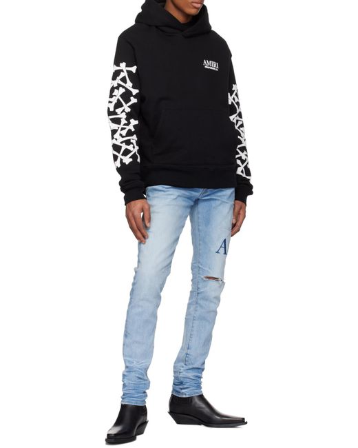 Amiri Blue Belt-Loop Jeans for men