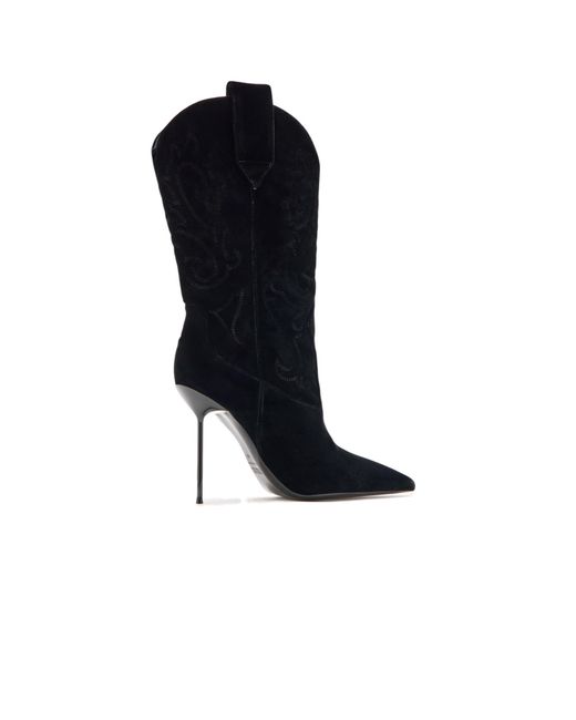 Paris Texas Black Lidia Heeled Ankle Boots