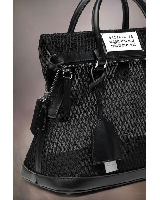 Maison Margiela Black 5Ac Classique Mini Top Handle Bag