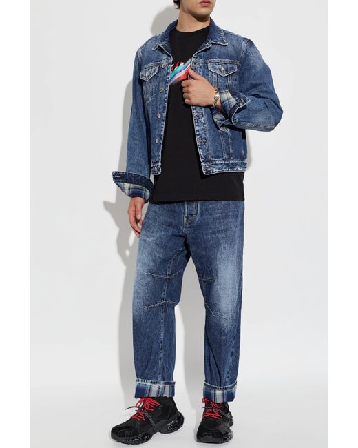DSquared² Black Faster Panelled Sneakers for men