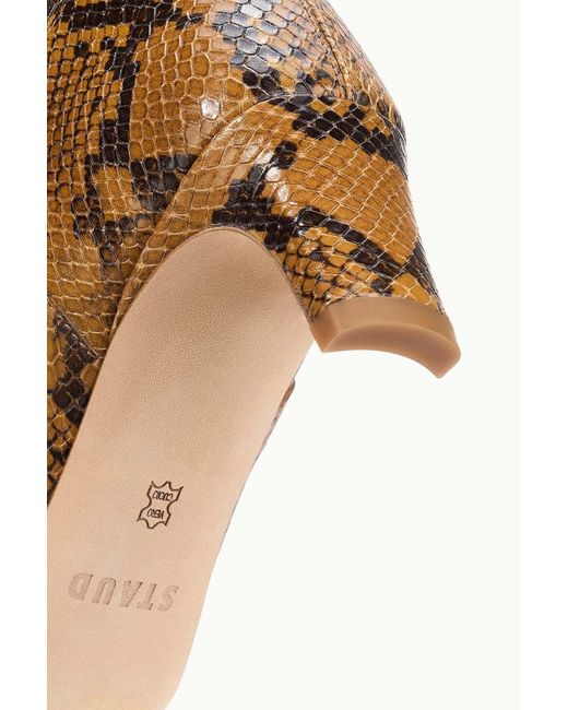 Staud White Western Wally Boot Snake