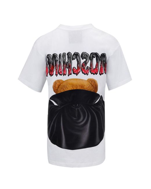Moschino Multicolor Teddy Bear Pattern Printed T-Shirt