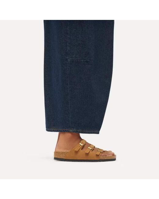 Birkenstock Brown Florida Fresh Triple-Strap Slides