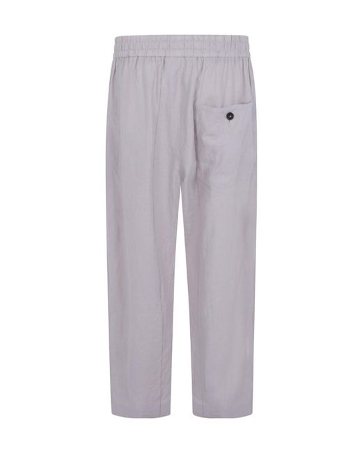 Ziggy Chen Gray Drawstring Trousers for men