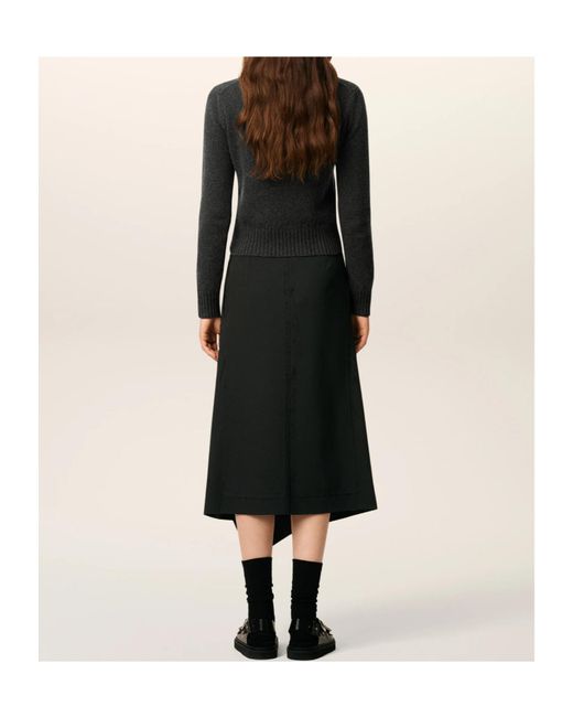 AMI Black Ami De Coeur-Embroidered Sweater