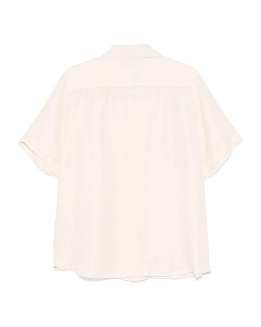 RANRA White Short-Sleeved Shirt for men