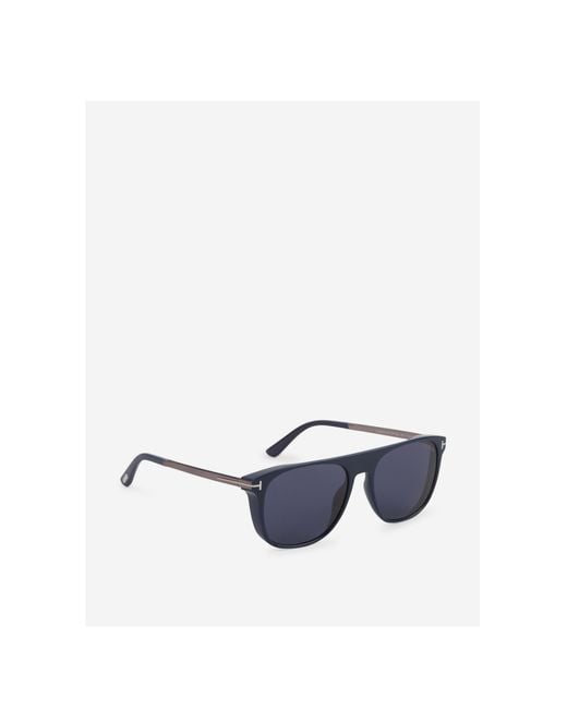Tom Ford Blue Rectangular Sunglasses for men