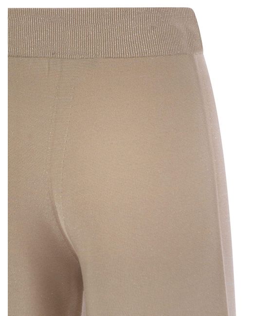 Fabiana Filippi Natural Drawstring Casual Pants