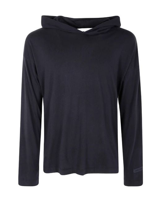 Fear Of God Blue Logo Patch Long-Sleeved Hoodie