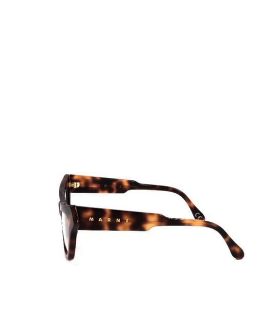 Marni White Geometric Frame Plain Mirror for men