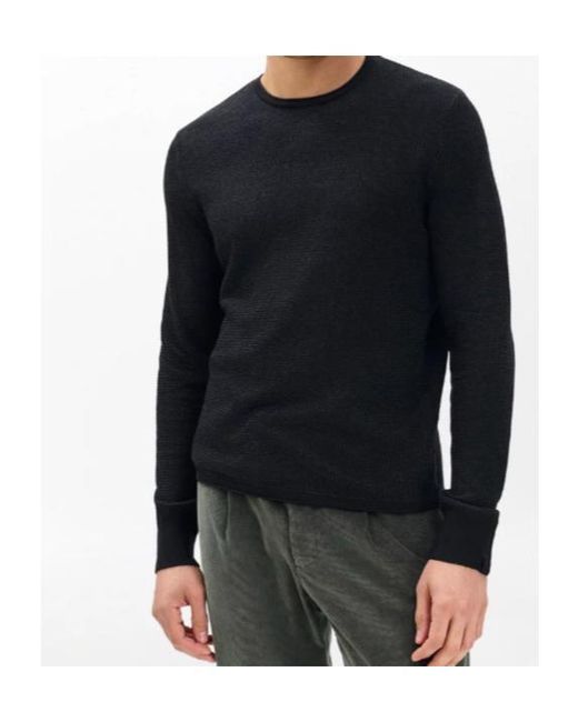Rag & Bone Black Gregory Crewneck Sweater for men