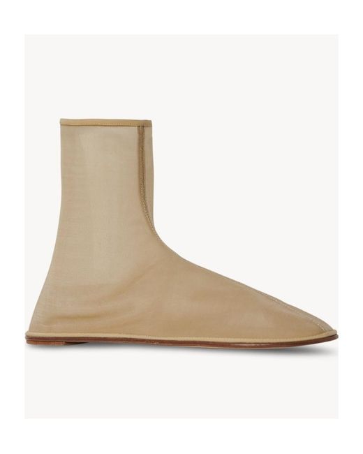 The Row Brown Round-Head Short Boots
