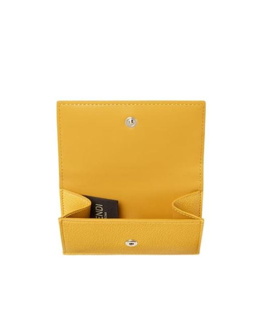 Fendi Yellow Ff Mini Trifold