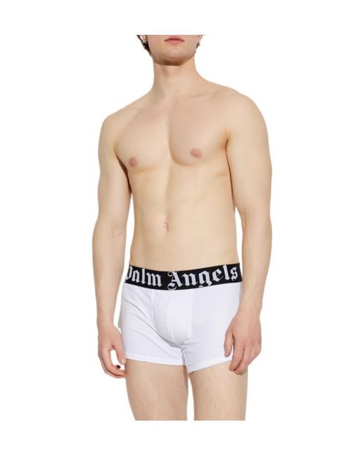Palm Angels Blue Boxer Brief Set for men