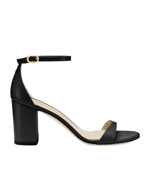 Stuart Weitzman Black Nudist Block 75