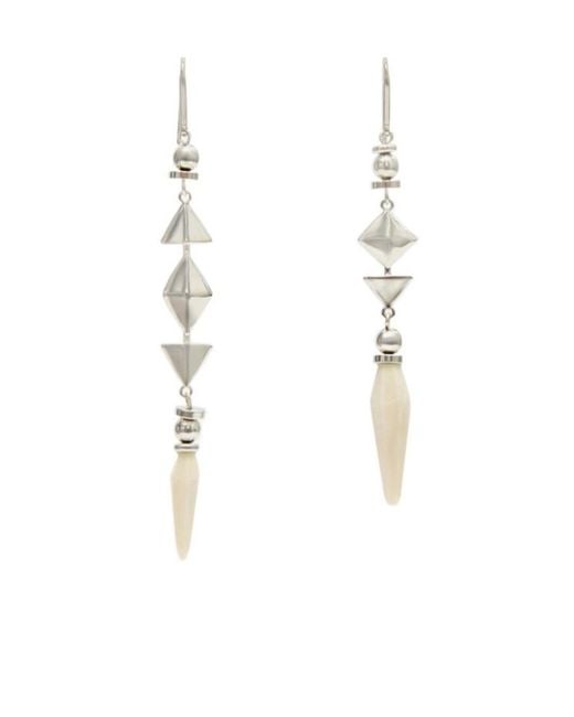 Isabel Marant White Ida Earrings
