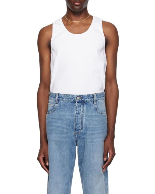 Bottega Veneta White Scoop-Neck Tank Top for men