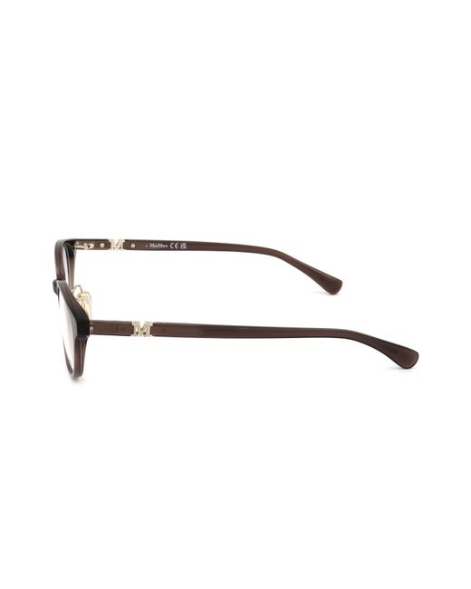 Max Mara White Oval Frame Glasses