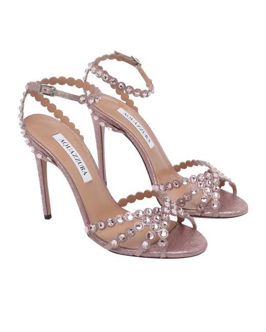 Aquazzura Pink Stiletto-Heeled Sandals