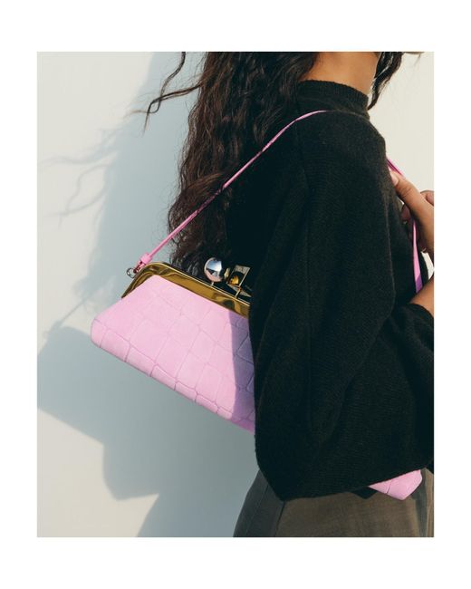 Jacquemus Pink The Salon Clutch