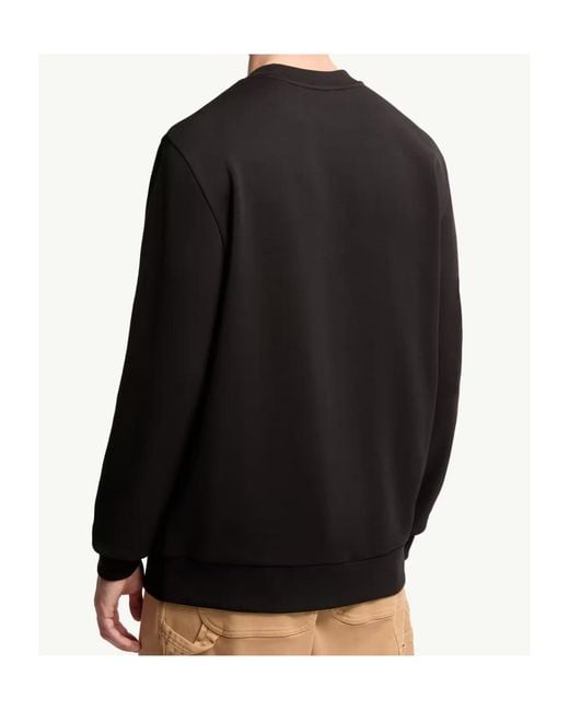 Moncler Black Logo Patch Crewneck Sweatshirt for men