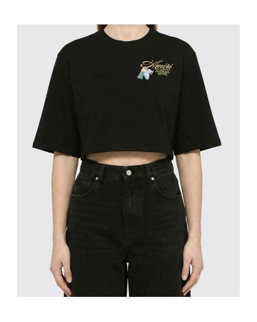 Amiri Black Crewneck T-Shirt