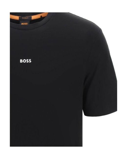 Boss Black Boss Logo Printed Crewneck T-Shirt for men